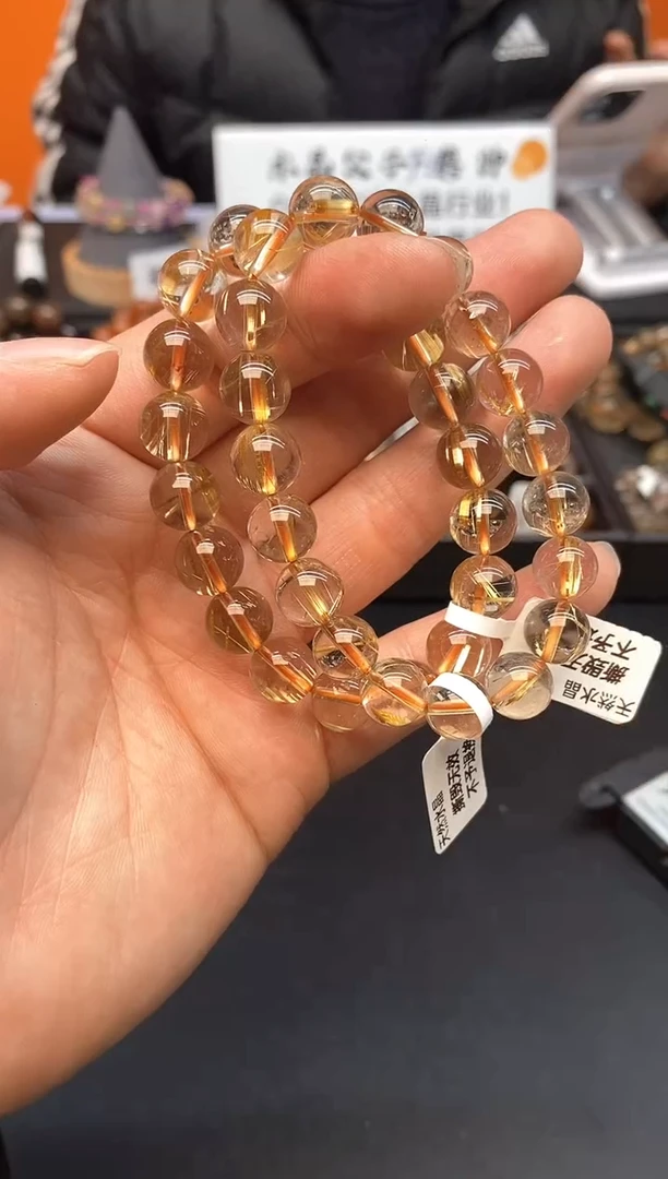 【闪购商品】水晶手串未镶嵌47 金发10mm 多样性发其一