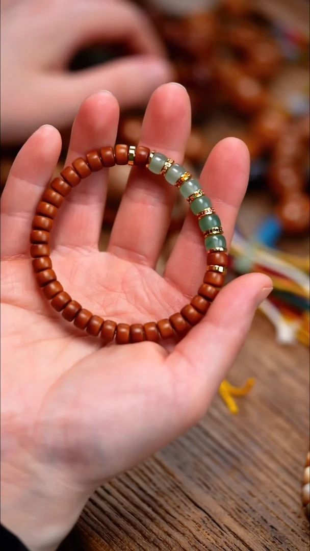 手串/手链橄榄核核尖壁  东陵玉玺7mm