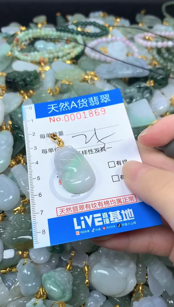 颈饰未镶嵌翡翠净货挂件-1869