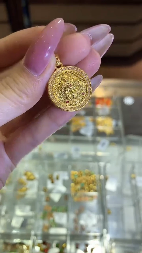 【闪购商品】18K金吊坠(不含链)黄财神吊坠