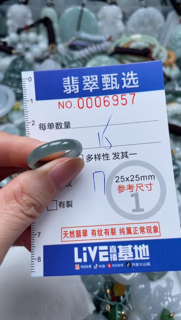 翡翠未镶嵌颈饰00..6957