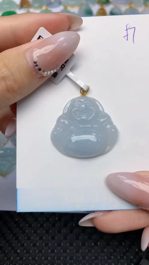 【闪购商品】翡翠颈饰18K金镶嵌 天然翡翠A货