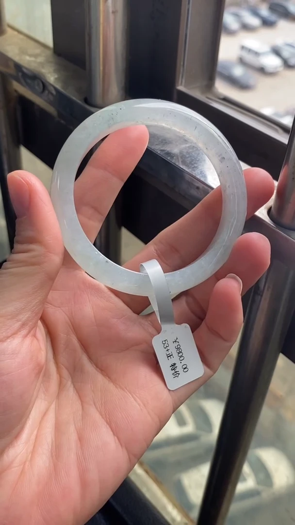 未镶嵌手镯翡翠//20254673   54正圈   冰乌鸡