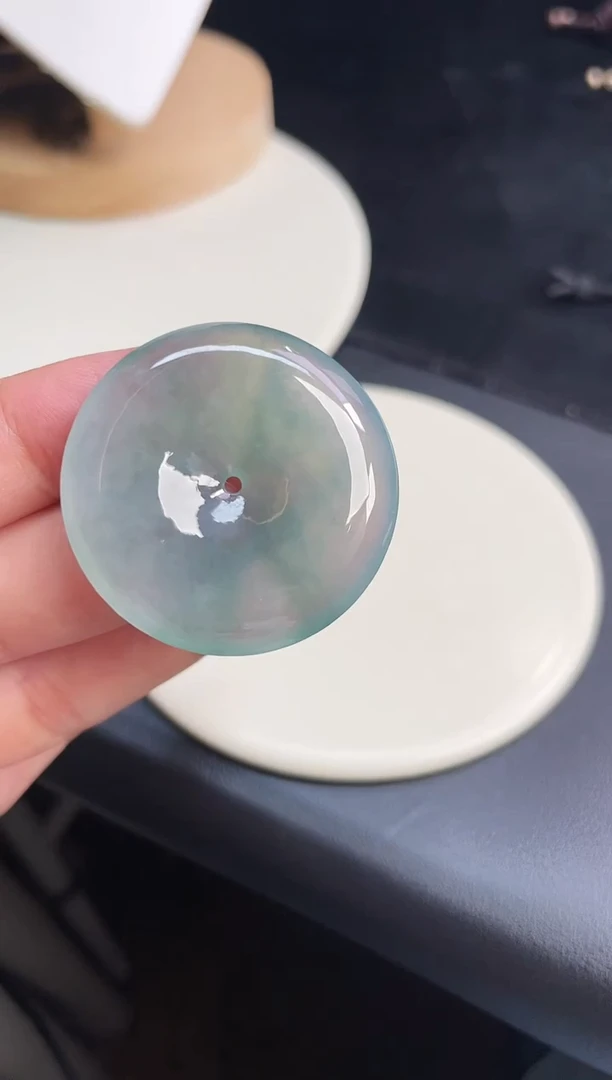 颈饰未镶嵌翡翠【31】平安扣 尺寸 37.2   6.3mm