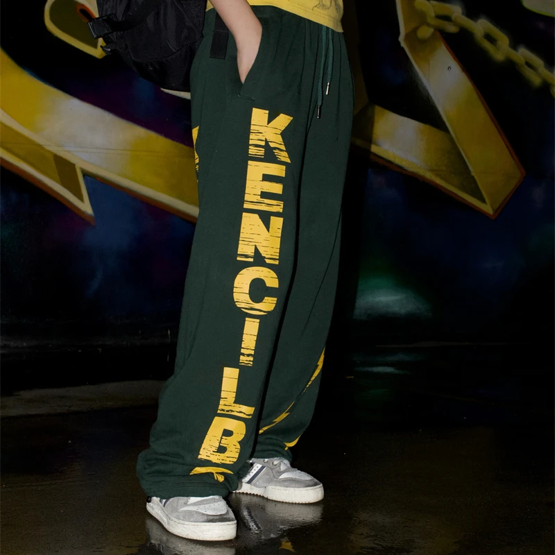 【闪电裤】KencilBox街头嘻哈美式复古潮流卫裤运动裤街舞百搭宽松
