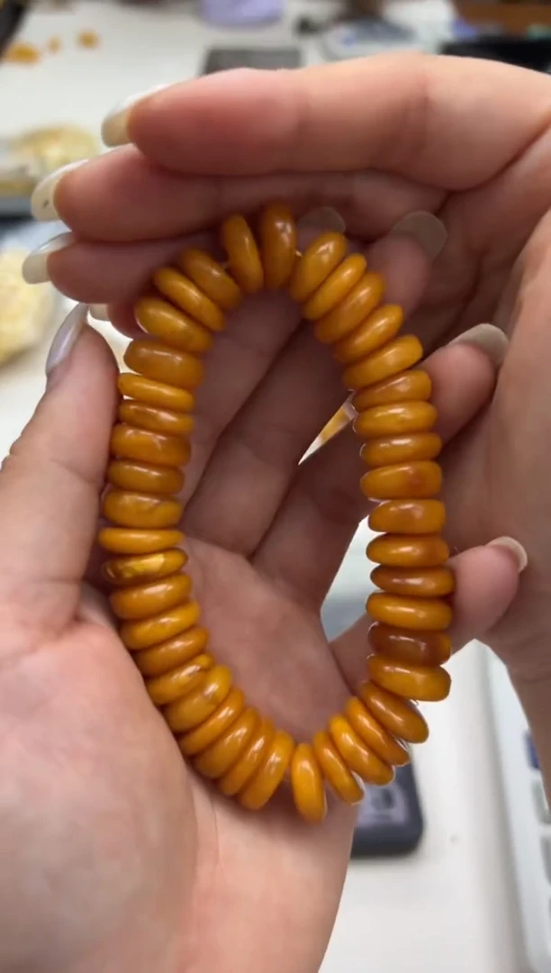 裸石蜜蜡未镶嵌蜜蜡手串