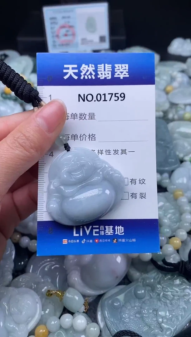 颈饰未镶嵌翡翠天然缅甸翡翠1759