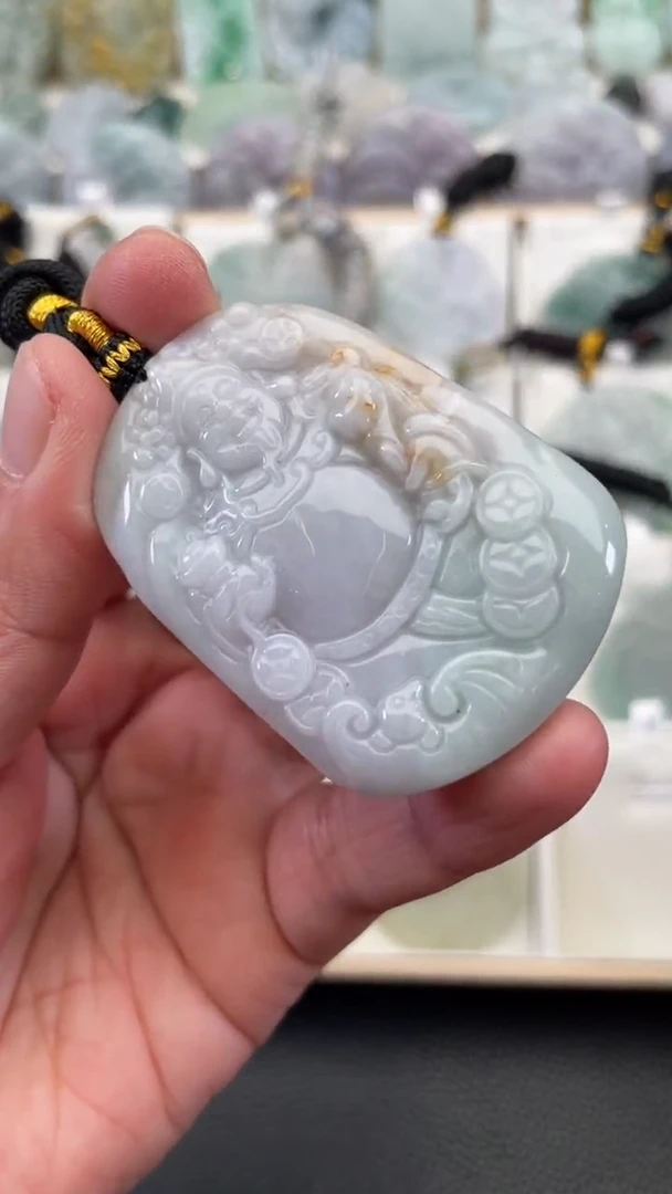 颈饰未镶嵌翡翠天然缅甸翡翠A货133