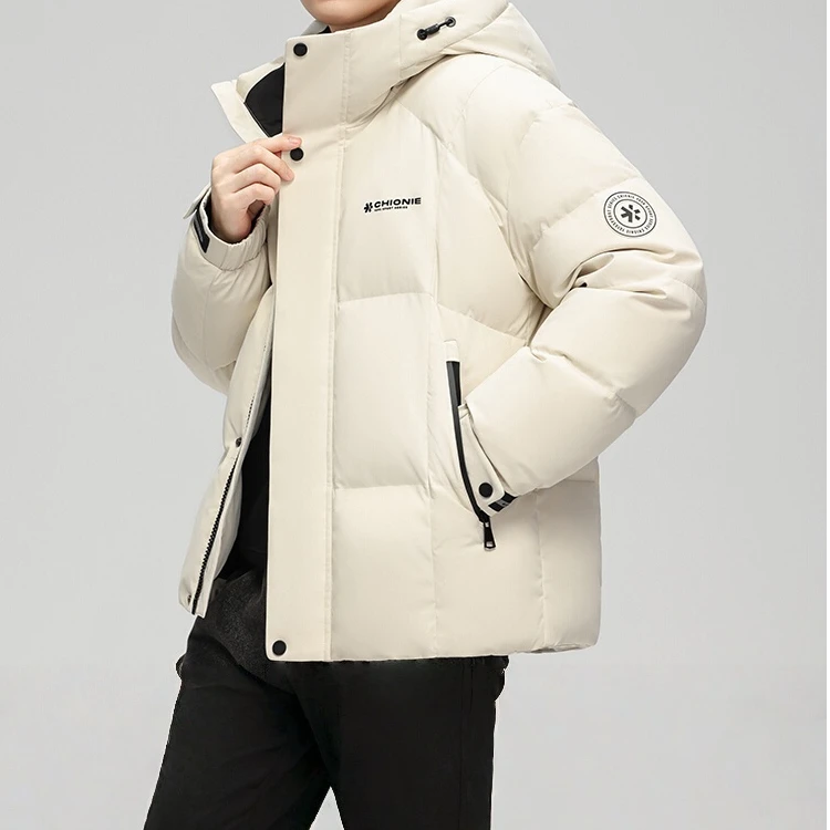 HAESONMENEAT哈逊梅奈鸭绒羽绒服男士冬季加厚新款时尚保暖外套