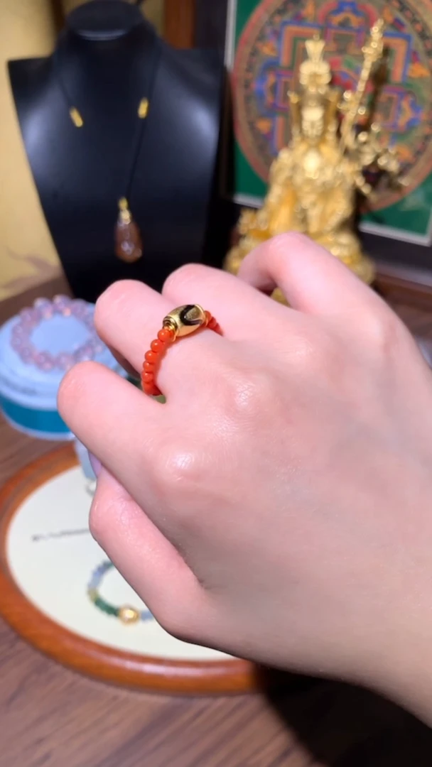 【闪购商品】南红玛瑙戒指未镶嵌戒指
