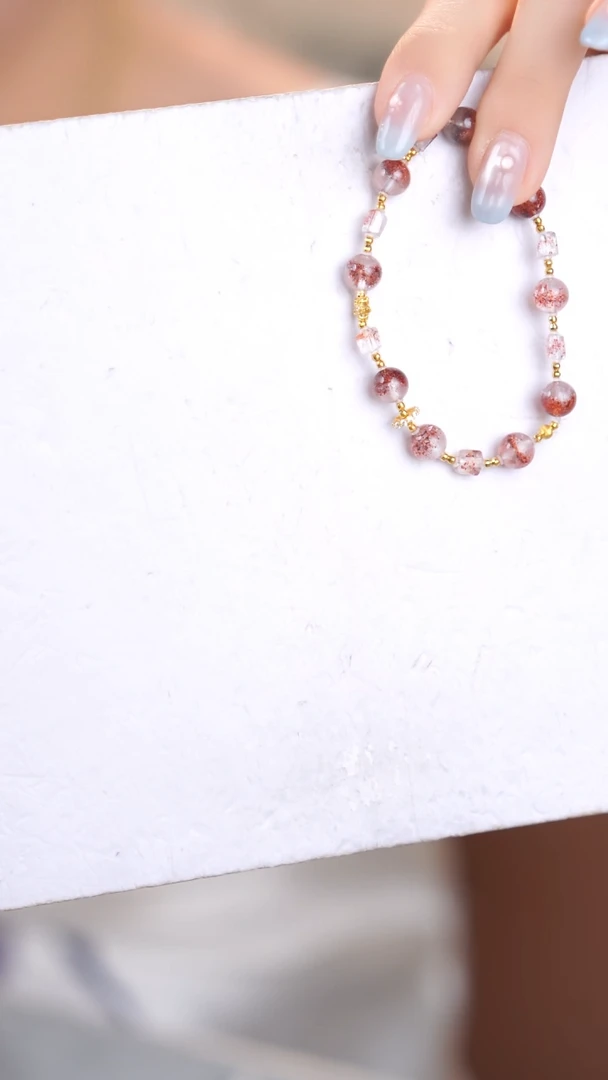 水晶手链18K金镶嵌@@@@@@@@@@@