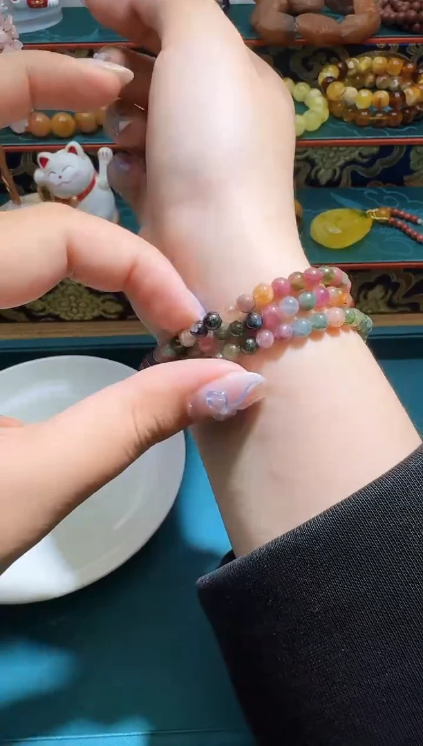 未镶嵌手链碧玺多样性的发一件235