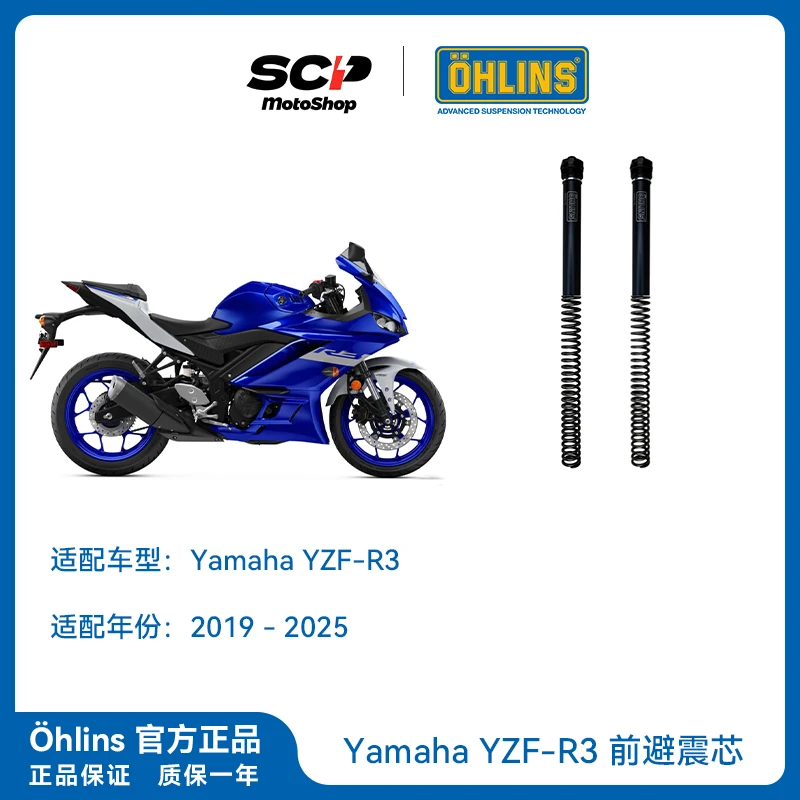 R3改装OHLINS前避震 Yamaha 雅马哈欧林斯减震芯 基础款含油 现货