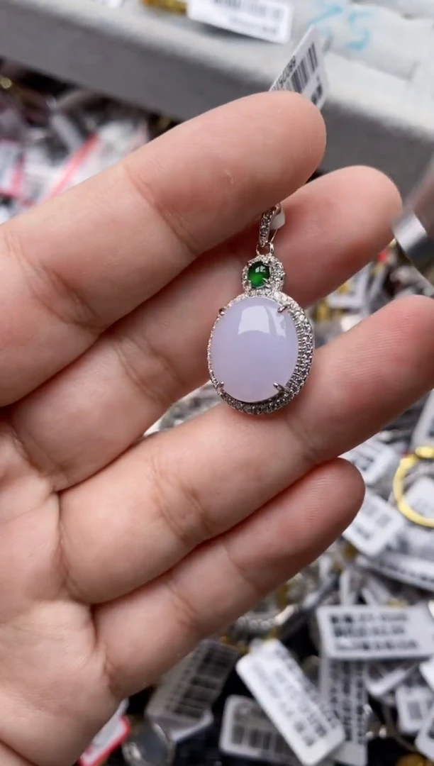 【闪购商品】翡翠戒指银S925镶嵌88888---5