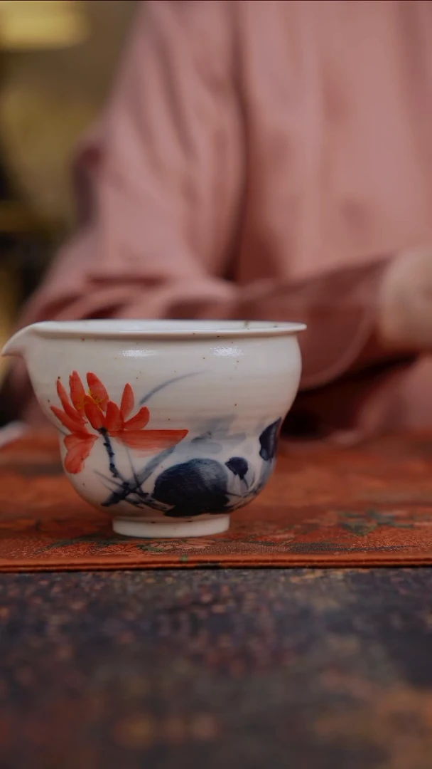 景德镇陶瓷杯碗柴烧多人