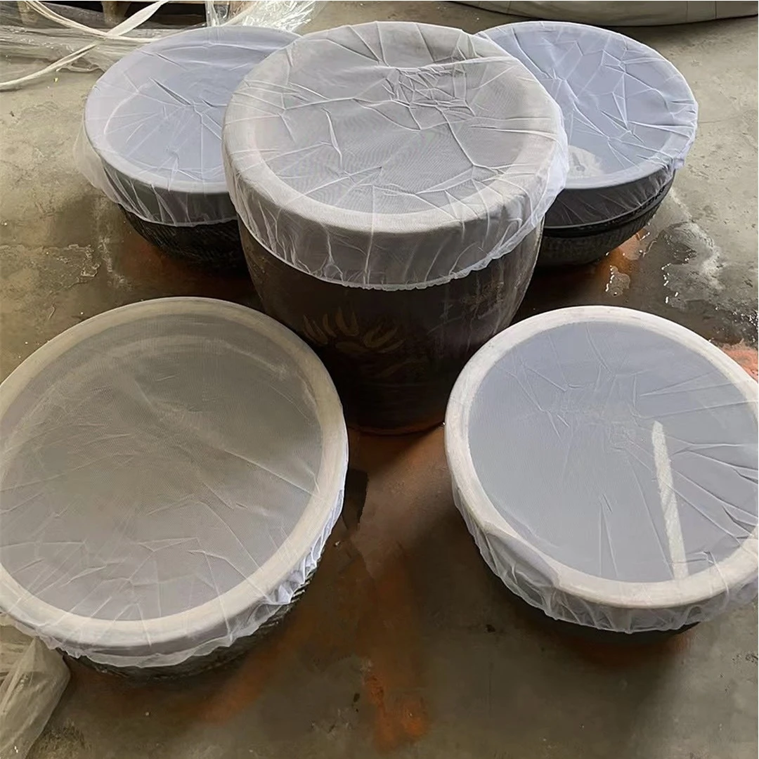 防蚊网罩卤煮桶晾晒酱缸汤桶防虫防蝇网纱罩子西瓜酱圆形纱布菜罩