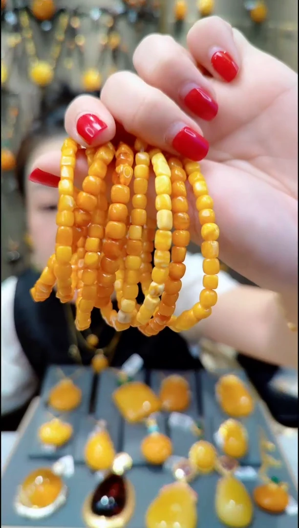 【闪购商品】蜜蜡珠宝奇石未镶嵌H727蜜蜡手串多样性发一件