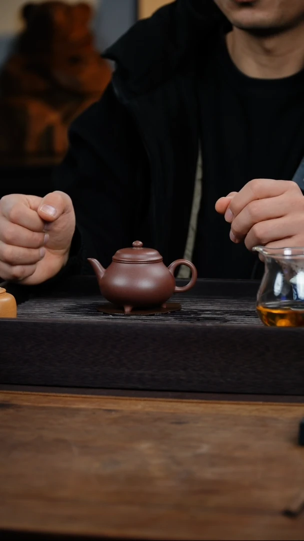 【闪购商品】紫砂茶壶 砚北斋  三足壶