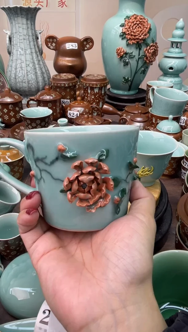 瓷微瑕 慧仙青瓷 龙泉青瓷大促 不分正暇