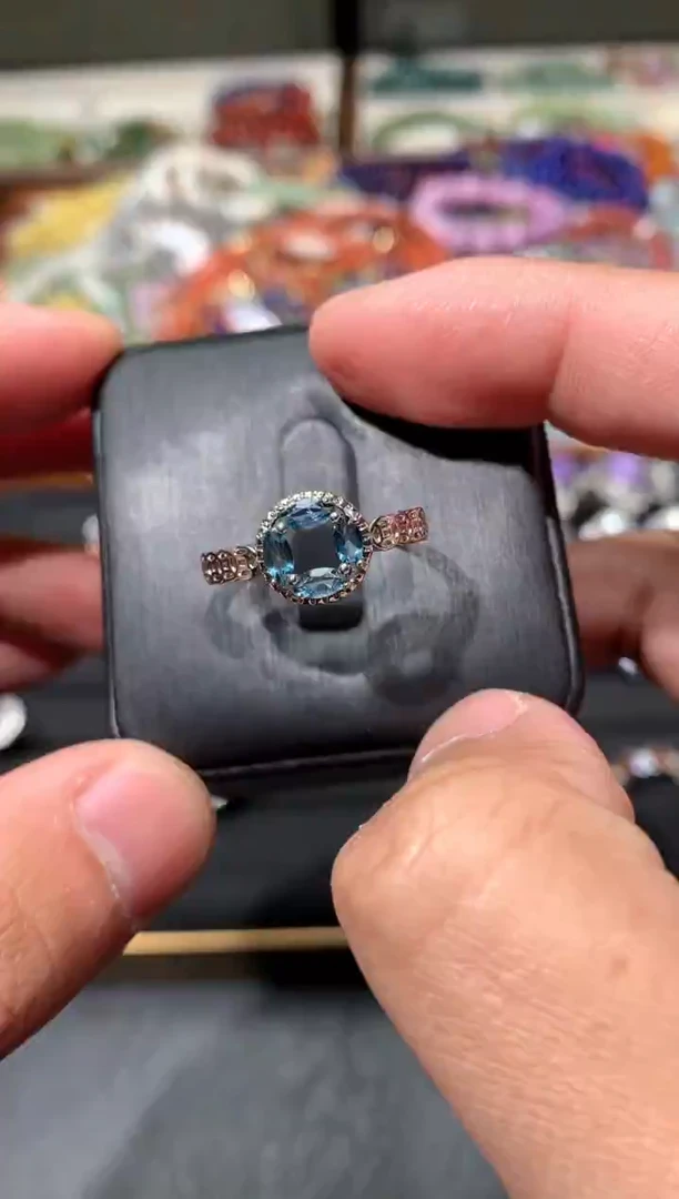 未镶嵌戒指托帕石F58【多样性发其一】