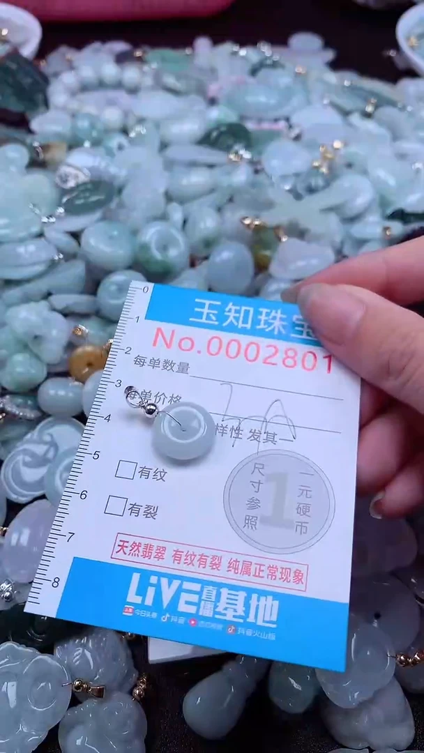 翡翠未镶嵌吊坠(不含链)2801