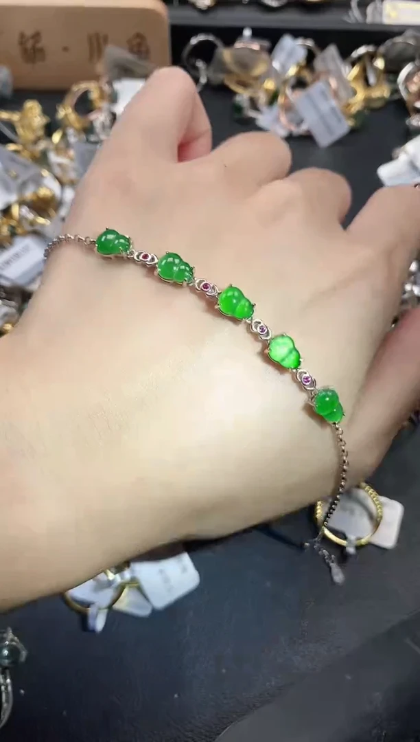 银S925镶嵌戒指翡翠51511