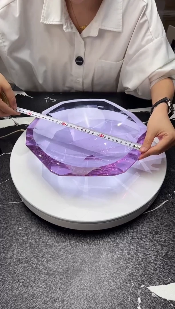 茶宠巴比特美学 紫色多边盘