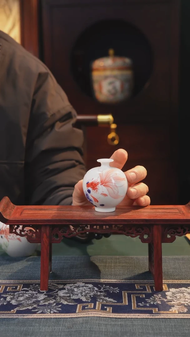 【闪购商品】摆件釉下彩纯手工纯手绘原创瓷器