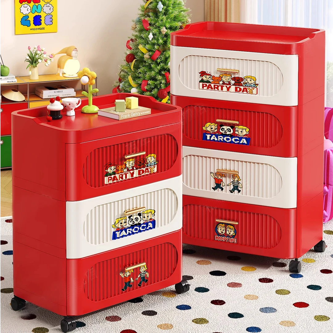 锦绣百年收纳柜家用卧室床头柜客厅储物柜抽屉式置物柜大容量多层