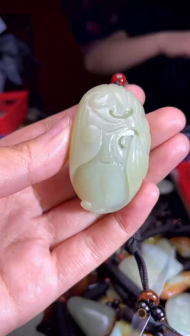 和田玉未镶嵌挂件1