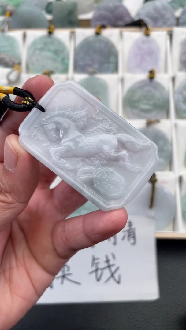 颈饰未镶嵌翡翠麗?天然缅甸翡翠A货366