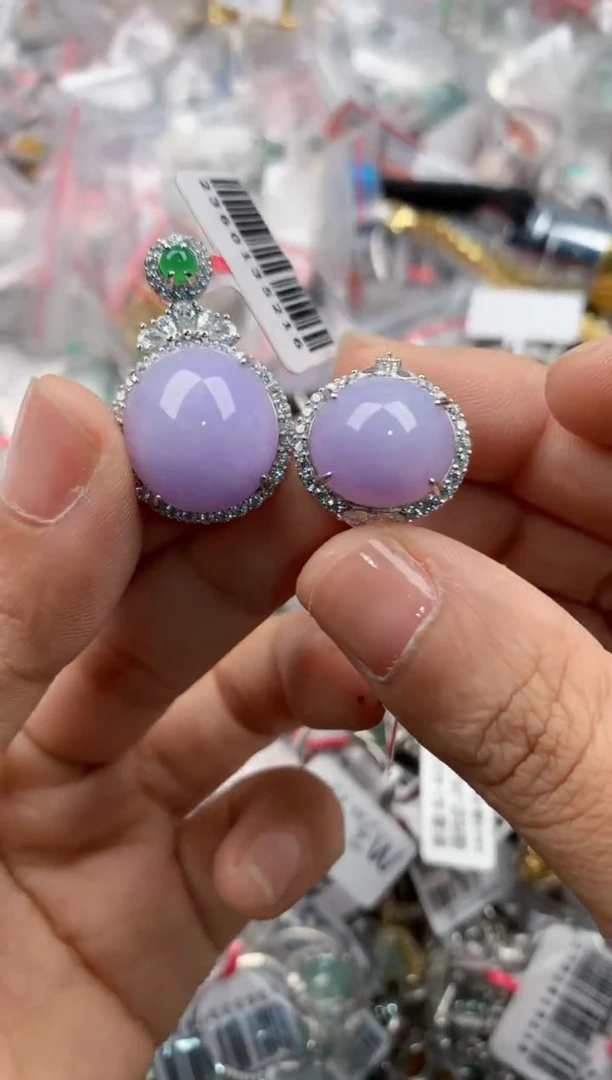 银S925镶嵌戒指翡翠2222----10