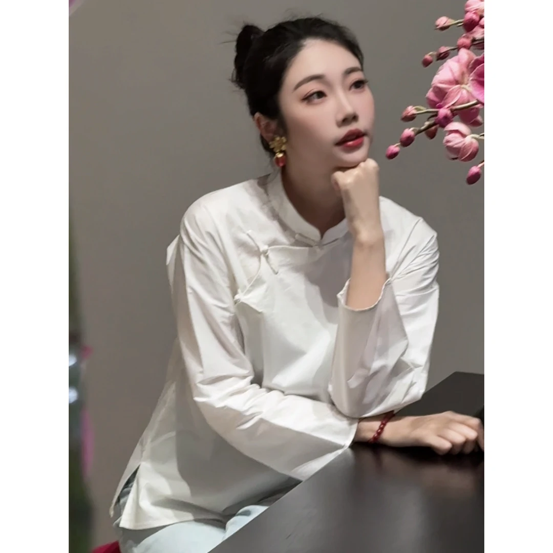 【吉娜王】国潮新中式休闲百搭衬衫