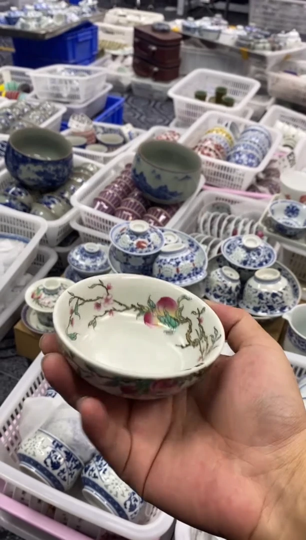 摆件陶景德陶瓷茶具容量约80