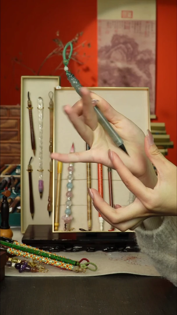 116号闪孤品高货毛笔链接 清水试笔 蘸墨不退