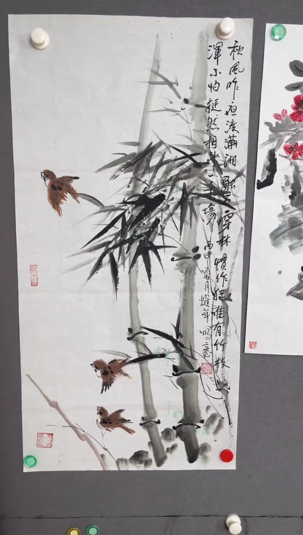 国画国画山水花鸟作品