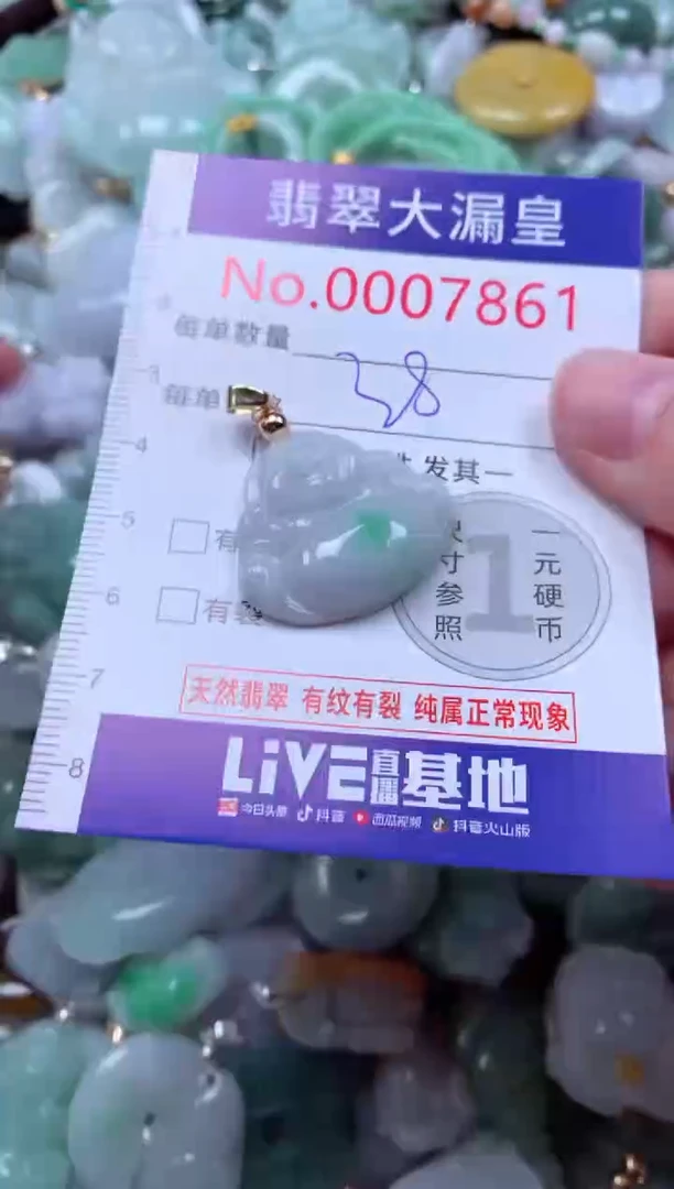 吊坠(不含链)未镶嵌翡翠7861