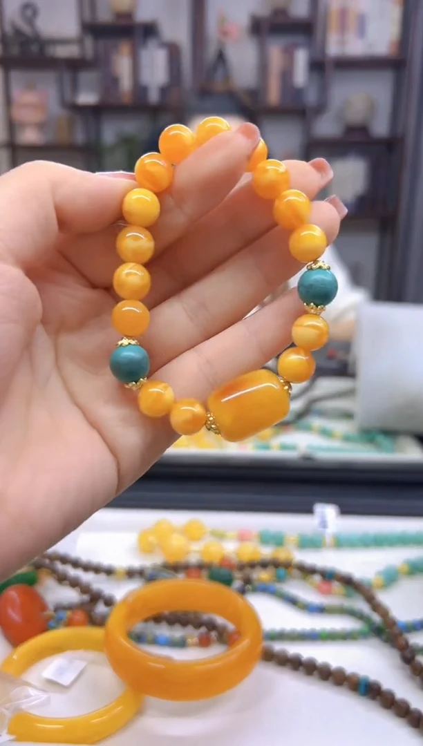 【闪购商品】蜜蜡手链未镶嵌DIY款S253