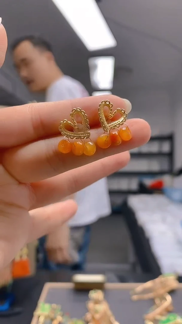 【闪购商品】翡翠耳饰合金0228翡翠耳钉