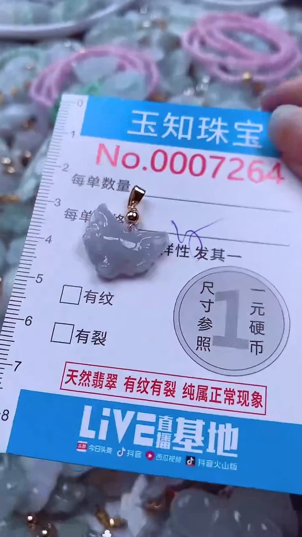 吊坠(不含链)未镶嵌翡翠7264