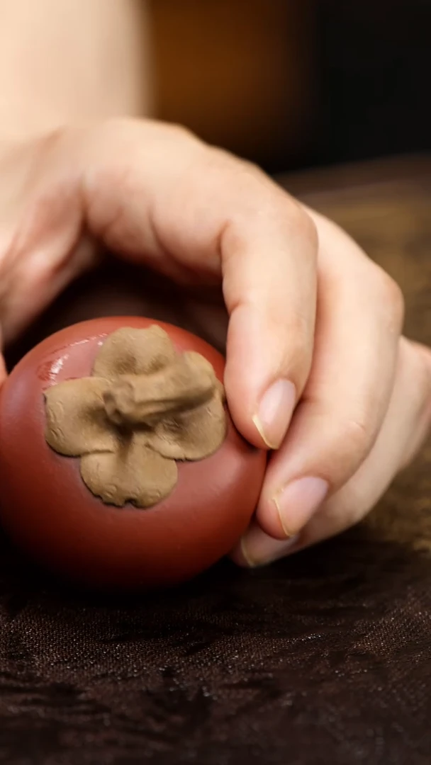 紫砂茶宠紫砂柿子