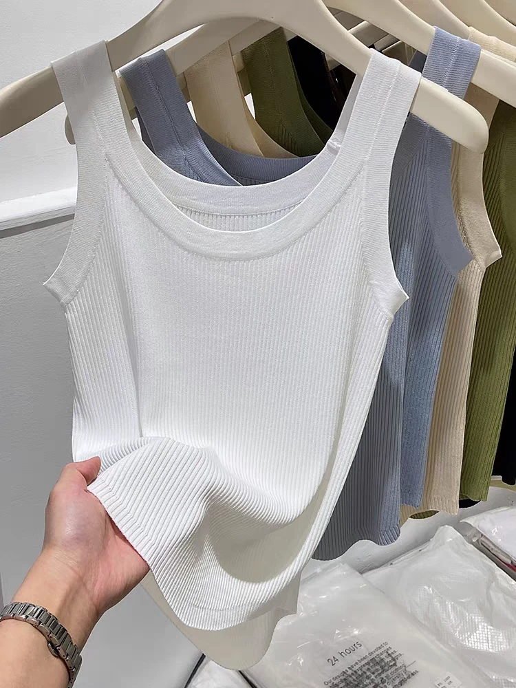 杨老板精选   爆款背心早春百搭显瘦运动设计感螺纹