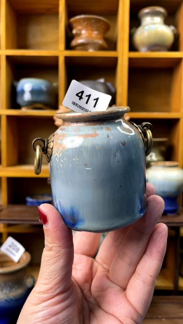 【闪购商品】陶411 内口3【喵喵团圆多肉盆】