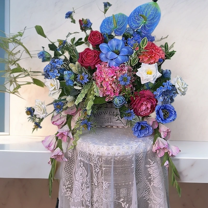 014空调上面和冰箱上面可以放的仿真花