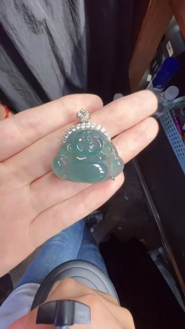 未镶嵌定制翡翠翡翠A货有轻微色差属于正常现象，佛公多样性发货1