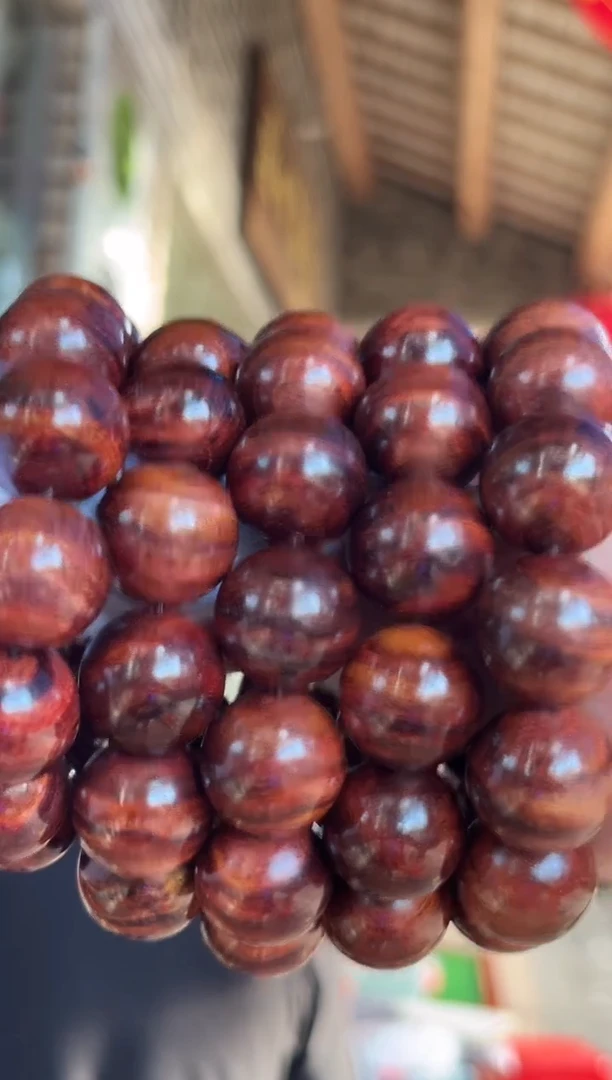 黄花梨/降香黄檀海南黄花梨紫油梨1.8手串