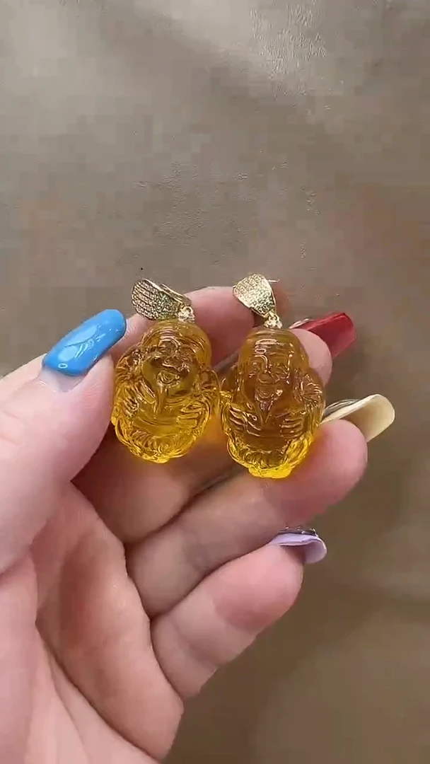 未镶嵌琥珀耳饰耳环