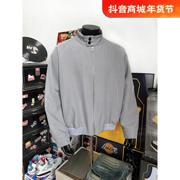 cleanfit哈灵顿G9夹克外套男款春秋高级感行政教练夹克立领棒球服