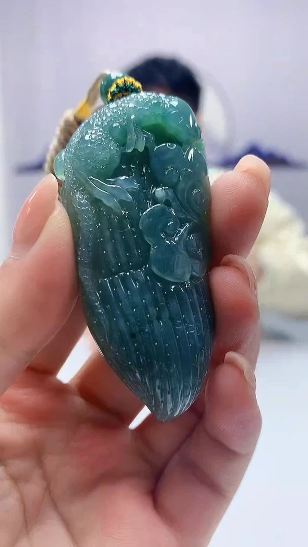 【闪购商品】定制翡翠未镶嵌5028ms-毛货挂件28