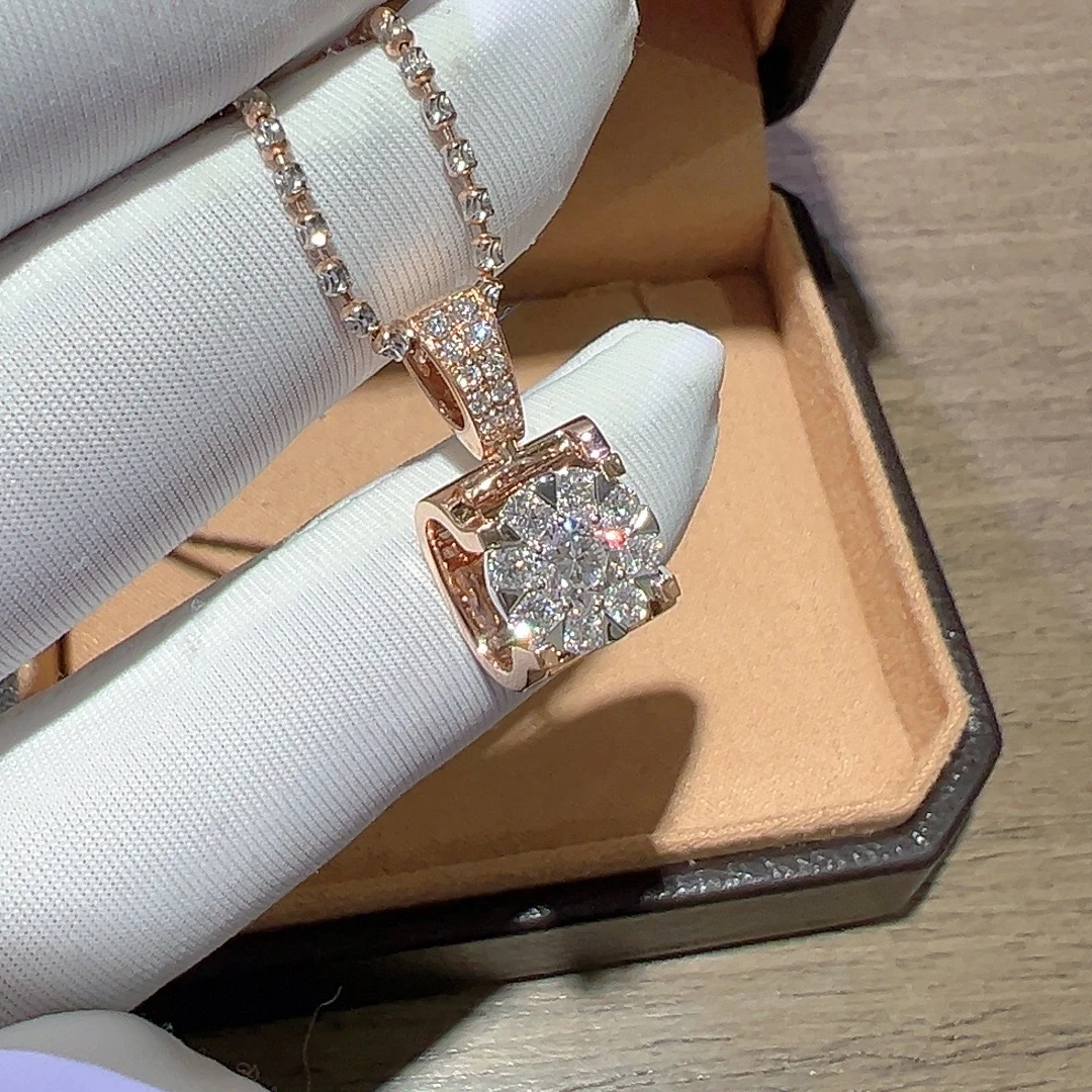 18K金30分牛头吊坠(不含链)